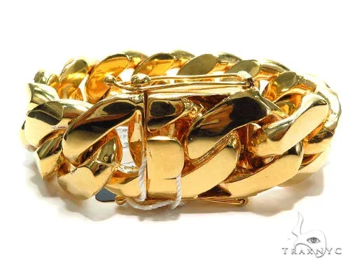 JALGAS - JOE RODEO CHAINS Miami Cuban Gold Bracelet 41126 in Yellow – Bracelet