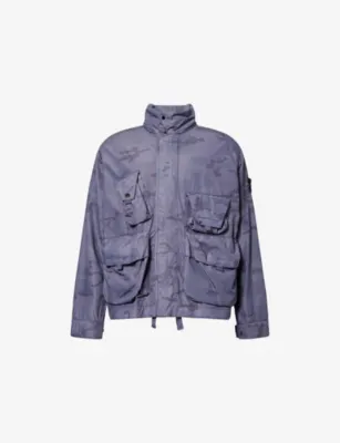 STONE ISLAND Camo Compass-Badge Ripstop Field Cotton-Blend Jacket