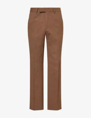 TED BAKER X THE GENTLEMAN Tailored-Fit Puppytooth Wool-Blend Trousers