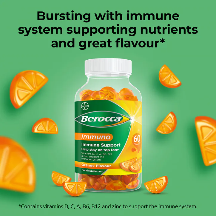 Berocca Immuno Gummies Orange 60 Gummies, additional product view 3