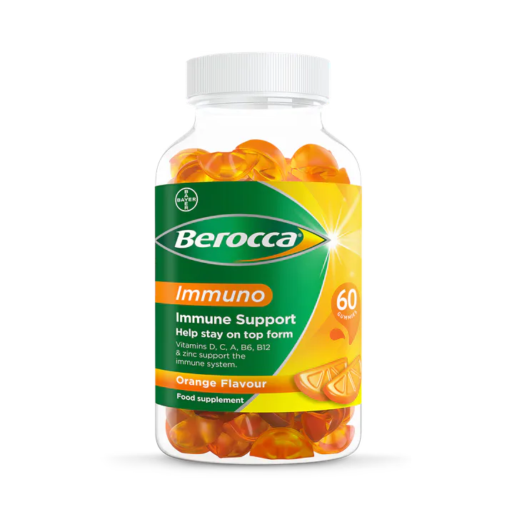 Berocca Immuno Gummies Orange 60 Gummies – Vitamins & Supplements > Condition > Cold & Immune Support