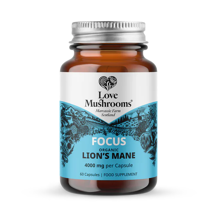 Love Mushrooms Organic Lion's Mane 4000mg Capsules