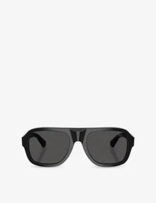 BURBERRY BE4478 Aviator-Frame Acetate Sunglasses