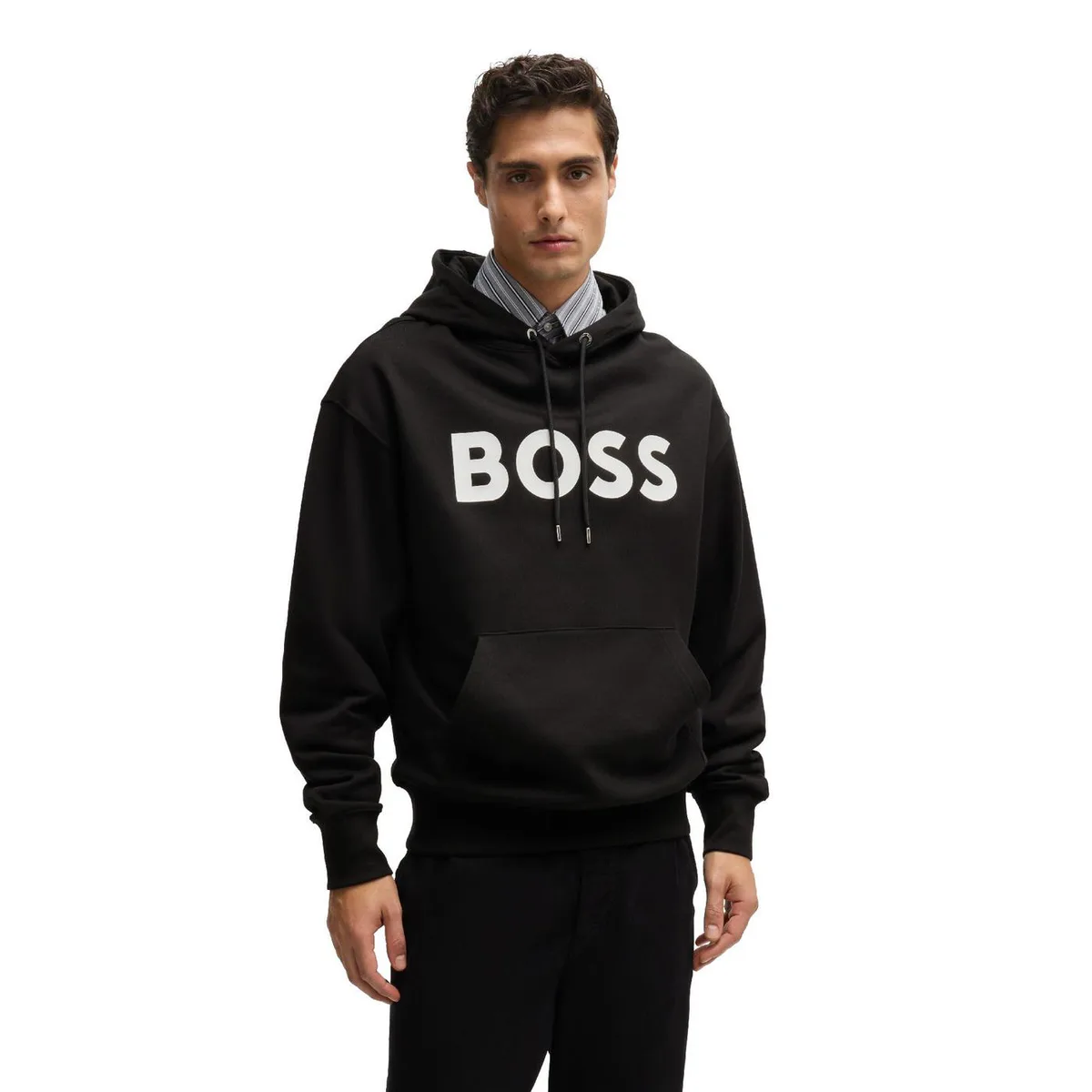 Boss Men's Sullivan Short Sleeve Pull Over Hoodie
