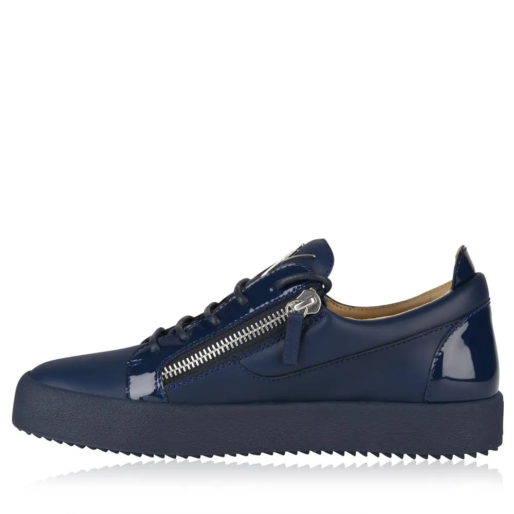 Giuseppe Zanotti May Patent Trainers in Navy 72610, additional product view 3