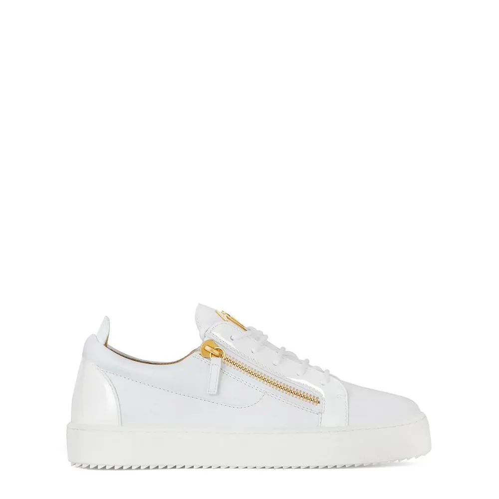 Giuseppe Zanotti May Patent Trainers in White 86439 – Footwear
