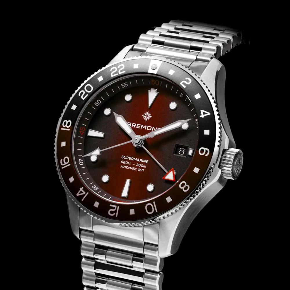 Bremont Supermarine 300M GMT Automatic 40mm Limited Edition Unisex Watch Red in Red, additional product view 3