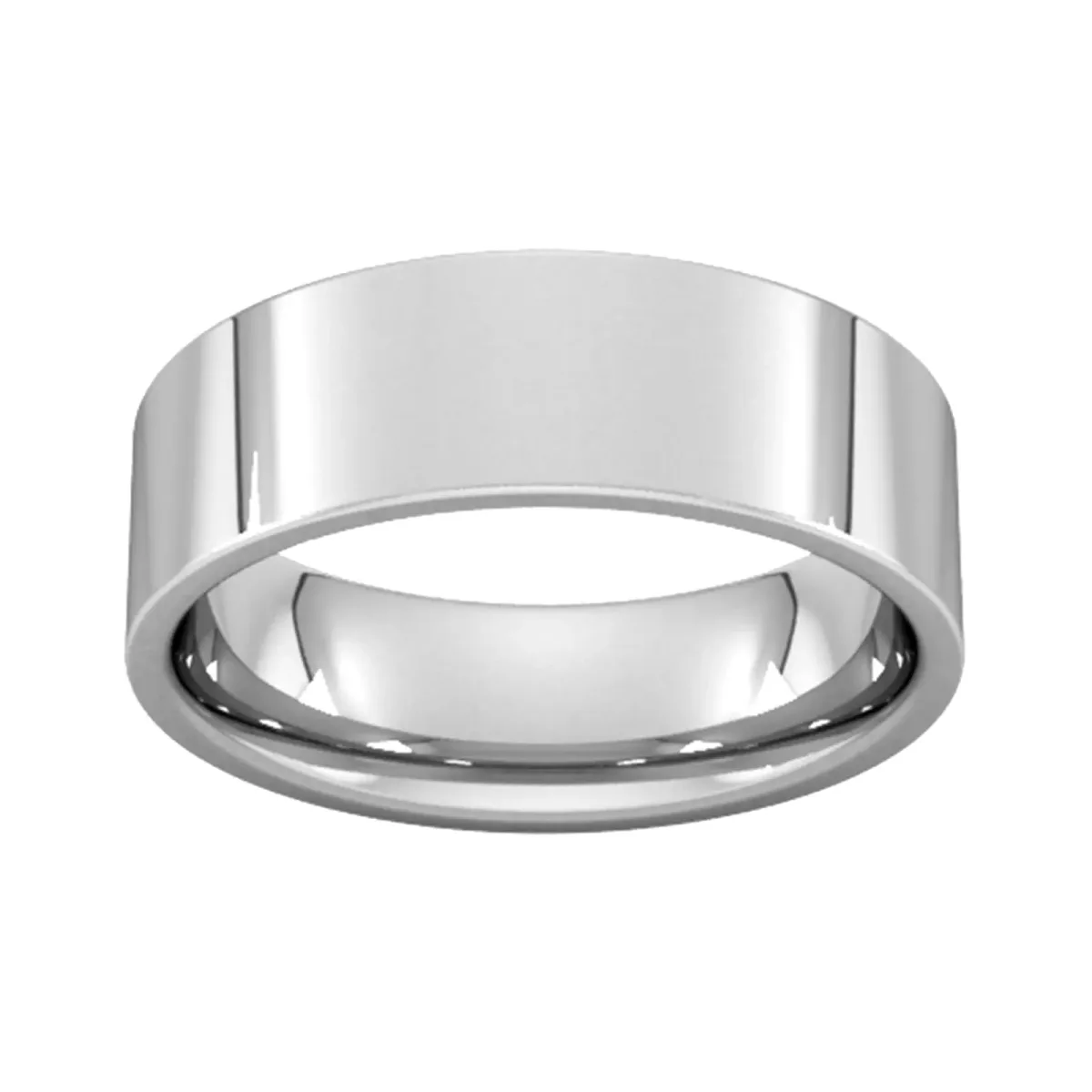 For Him 6mm Flat Court Heavy Wedding Ring In 18 Carat Yellow Gold