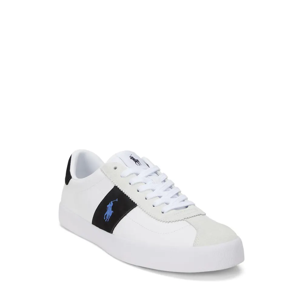 Polo Ralph Lauren Court Vulc Leather Suede Trainers detail 2