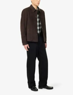 TOM FORD Nubuck Suede Leather Jacket detail 2