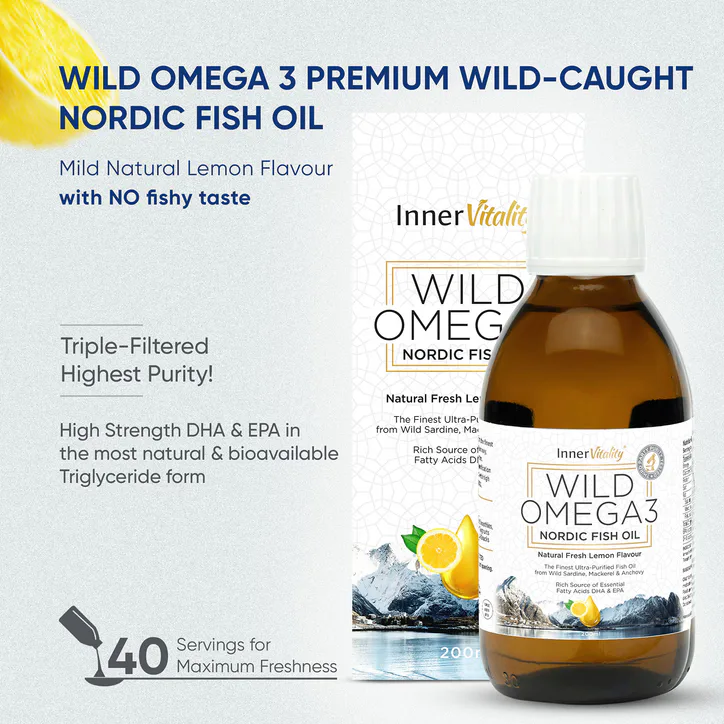 INNER VITALITY Wild Omega 3 Nordic Fish Oil – 200ml detail 3