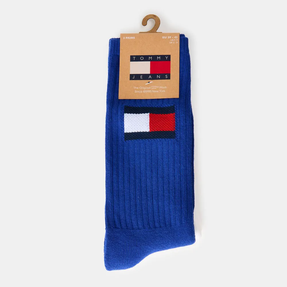 Tommy Hilfiger Adult Crew Socks in Blue/White – Accessories