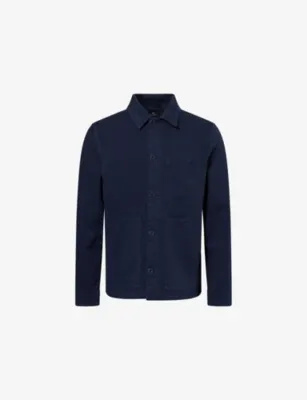 PS BY PAUL SMITH Casual Patch-Pocket Cotton Chore Jacket in Very Dark Navy – Mens | Coats & jackets | Bomber jackets