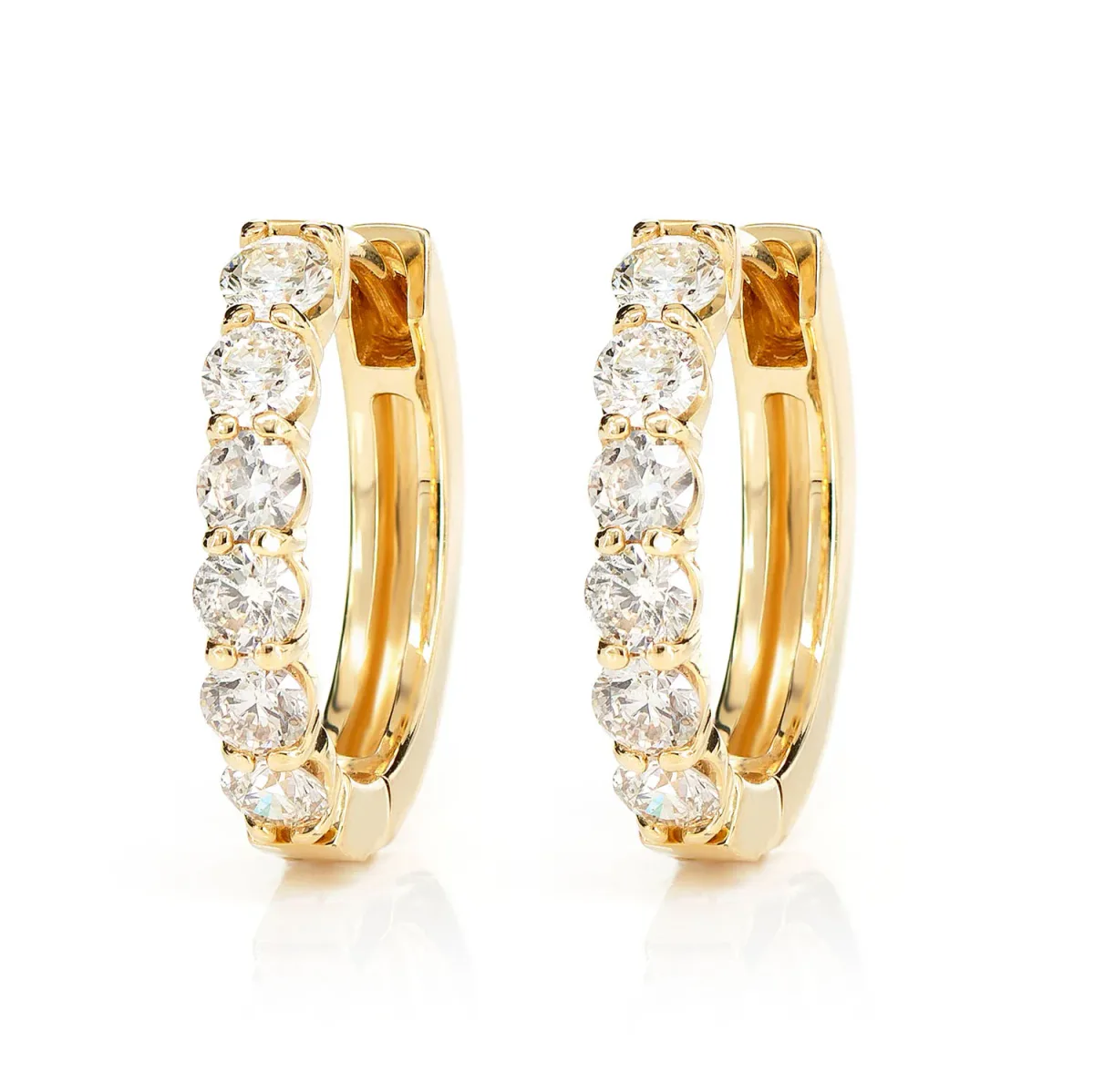 For Him 8pt Diamond Hoop Earrings in Rose Gold / Lab Grown Diamond – Earring