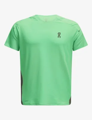 ON Performance Logo Stretch-Jersey T-shirt - Aquamarine in Apollo – Mens | Tops & t-shirts | T-Shirts | Plain T-Shirts