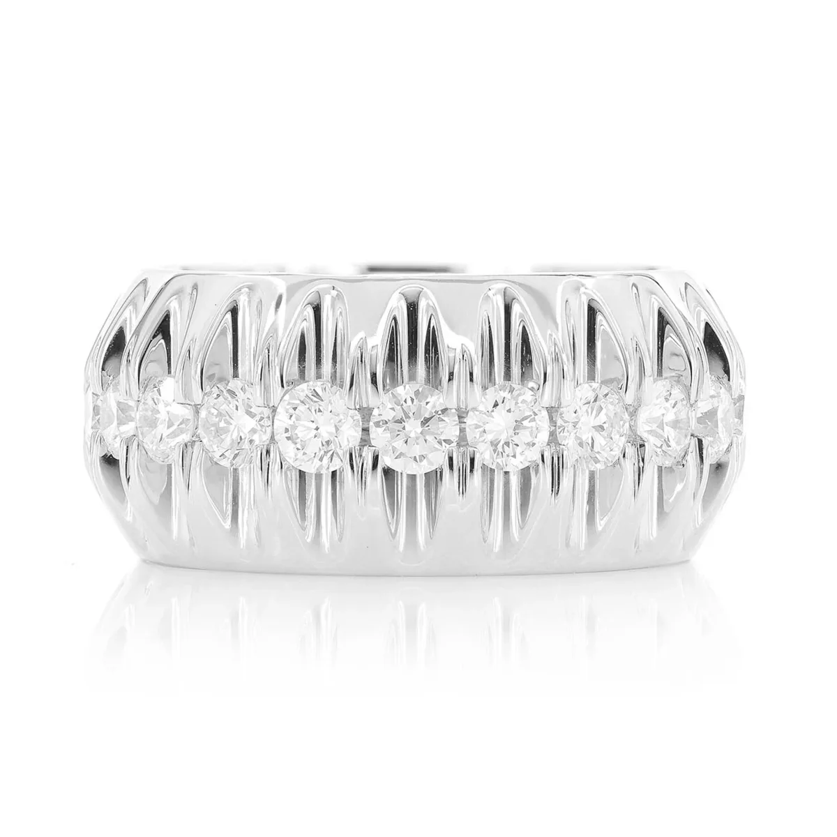 For Him Stone Pyramid Set Ring in Rose Gold / Natural Diamond – Ring