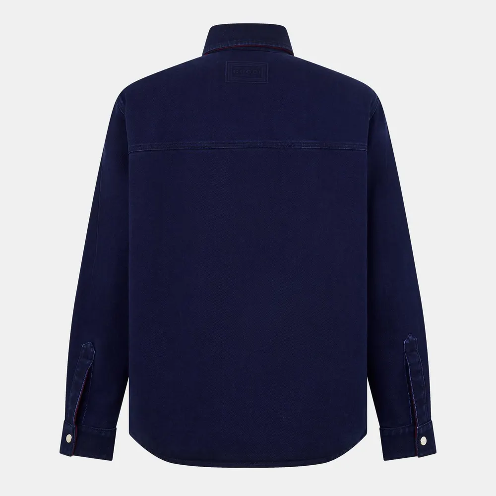 Gucci Men's Long Sleeve Denim Shirt detail 2
