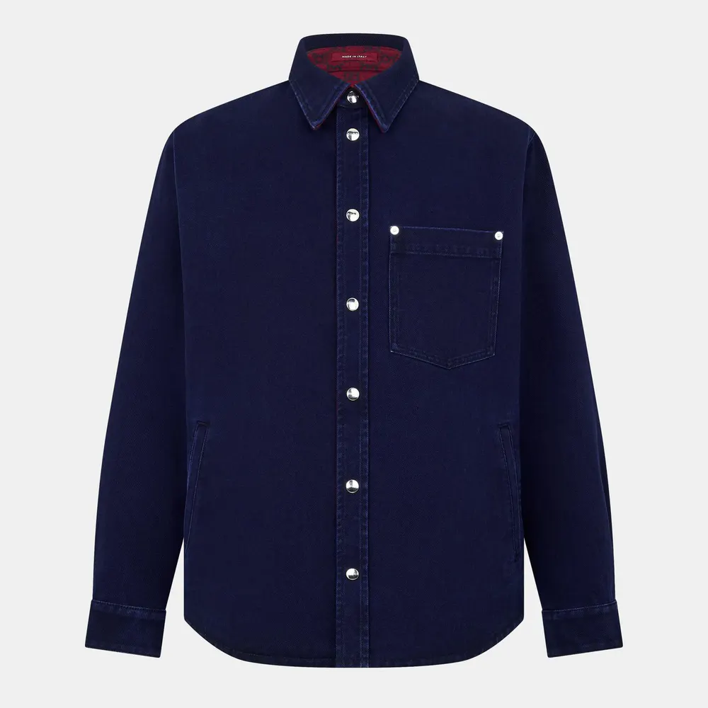 Gucci Men's Long Sleeve Denim Shirt