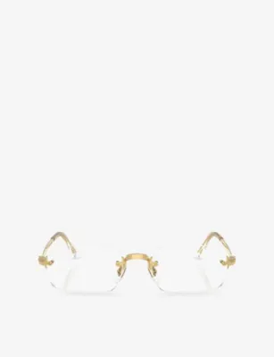 RAY-BAN RB3928V Square-Frame Metal Optical Glasses