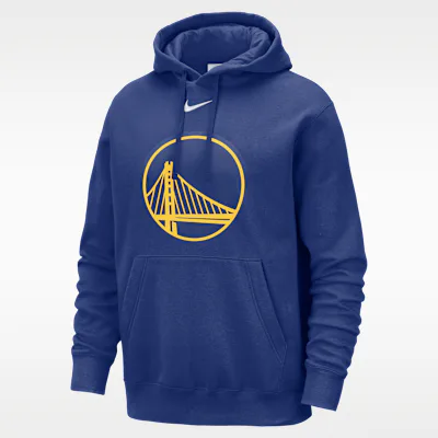Nike Golden State Warriors Club Men's Nike NBA Pullover Hoodie - Rush Blue