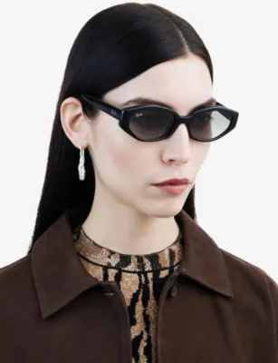 RAY-BAN RB4473D Irregular-Frame Acetate Sunglasses detail 2