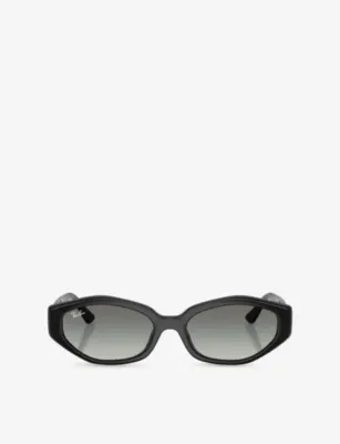 RAY-BAN RB4473D Irregular-Frame Acetate Sunglasses