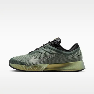 Nike Vapor Pro 3 PRM Men's Clay Court Tennis Shoes - Camo Green/Pure Platinum/Black/Metallic Gold