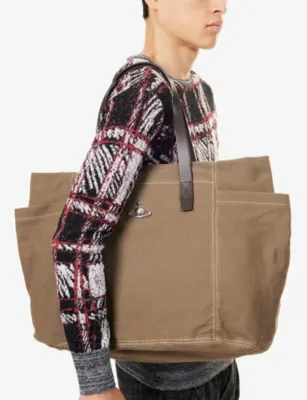 VIVIENNE WESTWOOD Henry Medium Canvas Tote detail 2