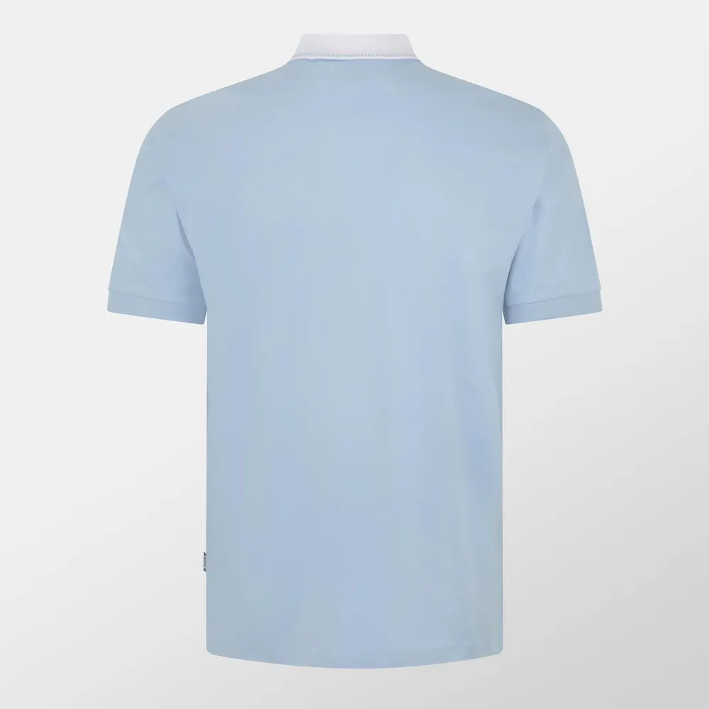 Boss Men's Phillipson Cotton Short Sleeve Slim Fit Polo Shirt detail 2