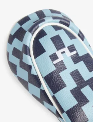 J.LINDEBERG Checked Faux-Leather Fairway Headcover detail 2