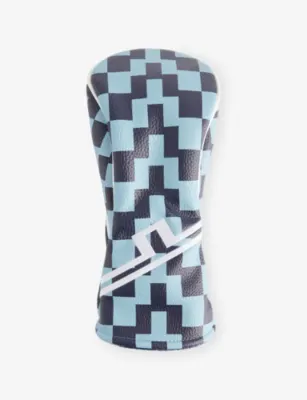 J.LINDEBERG Checked Faux-Leather Fairway Headcover