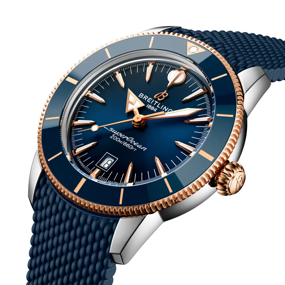 Breitling Superocean Heritage B31 Automatic 44mm Mens Watch Blue Rubber detail 3