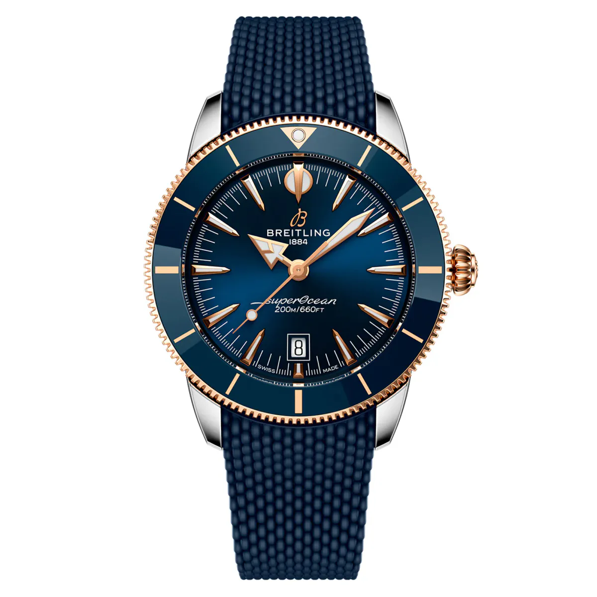 Breitling Superocean Heritage B31 Automatic 44mm Mens Watch Blue Rubber