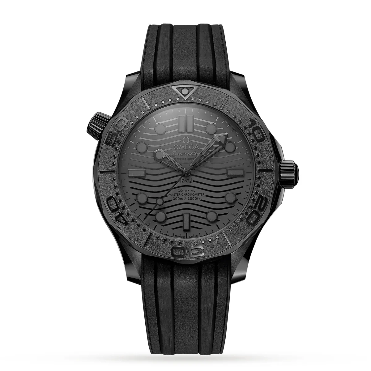 Omega Seamaster Diver 300M Co-Axial Master Chronometer 43.5mm Black Black
