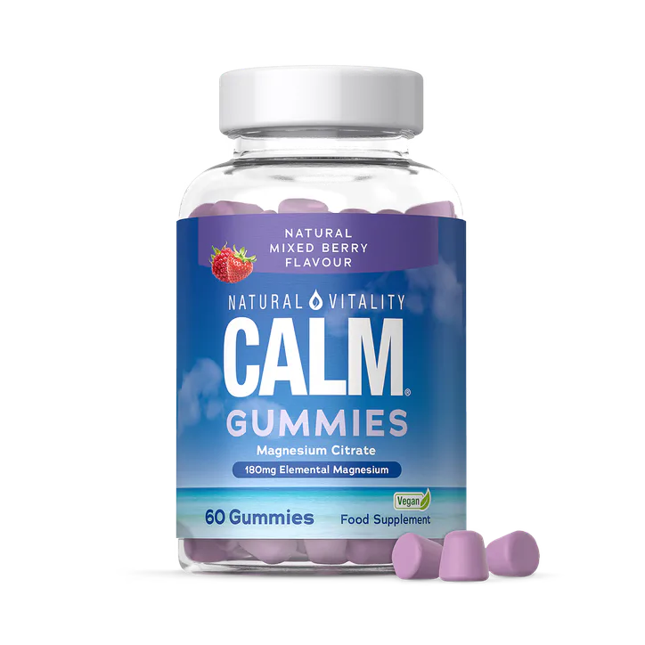 Natural Vitality Calm Magnesium 180mg 60 Vegan Gummies