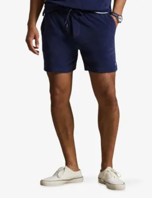 POLO RALPH LAUREN Logo-Embroidered Terry-Textured Cotton-Blend Shorts detail 3