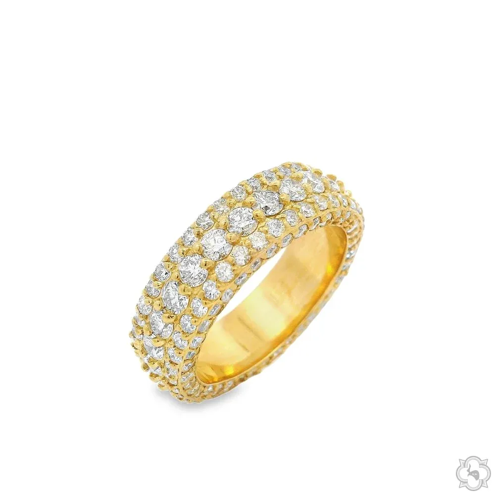 AHMED - MOON JEWELRY Natural Diamond Eternity Band 70327 in Rose / 10 – Ring
