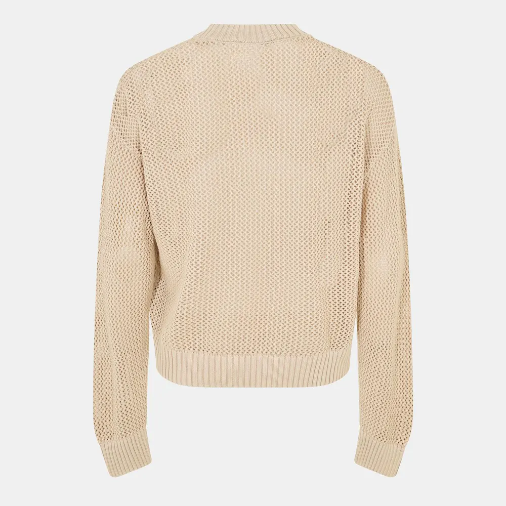 Represent Men's Open Gauge Knitted Lightweight Crew Neck Jumper detail 2