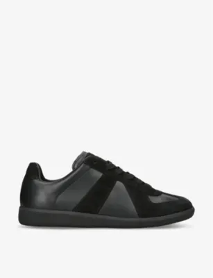 MAISON MARGIELA Replica panelled leather low-top trainers - EUR 44.5 / 10.5 UK MEN