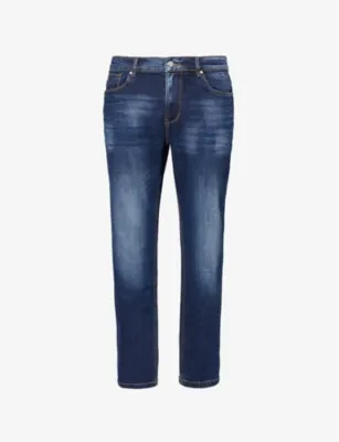 ARNE Faded-wash relaxed-fit stretch-denim jeans - 38R