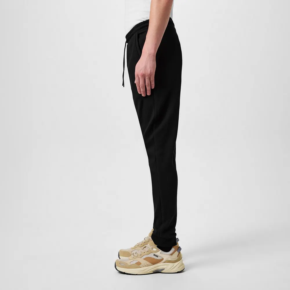 Boss Men's HadikoCurve Jog Rubberised Logo Jogging Bottoms detail 2