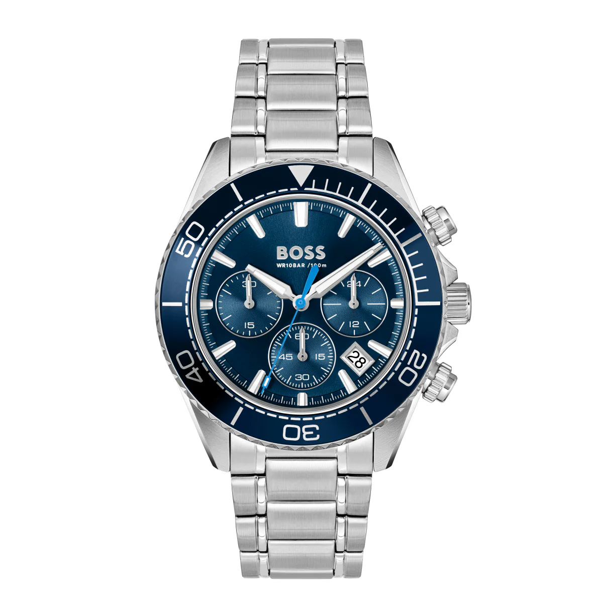 BOSS Sealiner Chronograph 44mm Mens Watch Blue