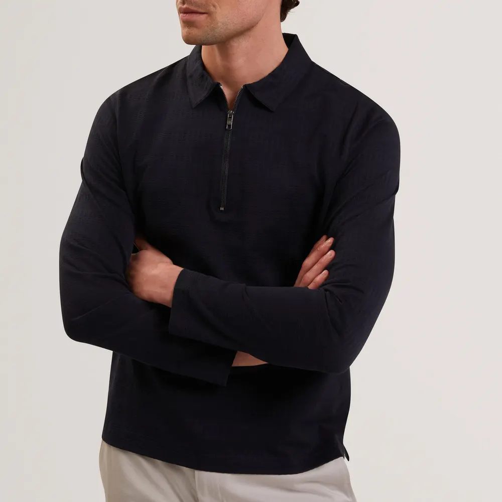 Ted Baker Men's Cardigan in Navy, additional product view 3
