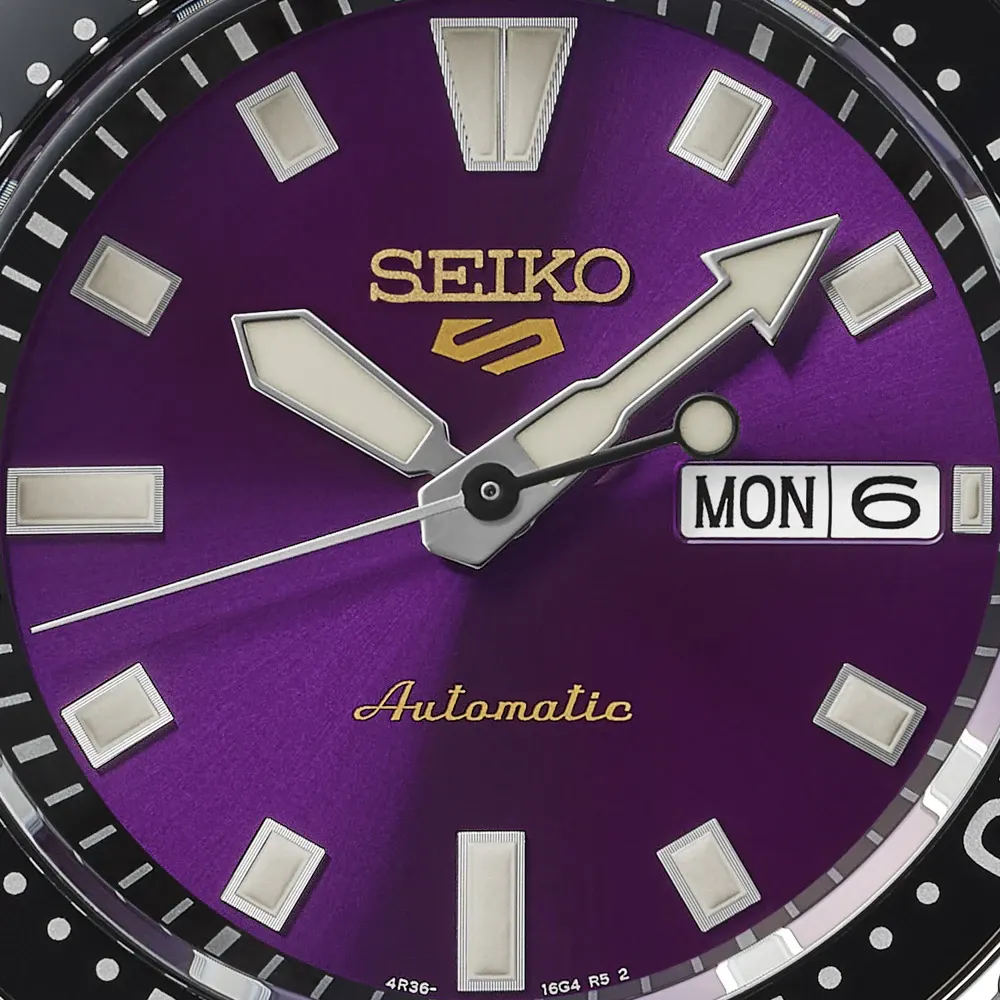 Seiko 5 Sports 5 Sports 145th Anniversary SKX Limited Edition 42.5mm Mens Watch Edo Purple detail 2
