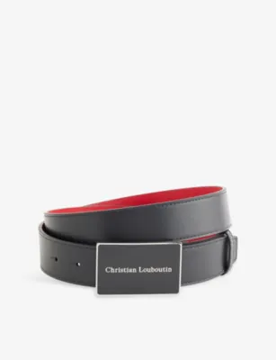 CHRISTIAN LOUBOUTIN Canopy Leather Belt - 36
