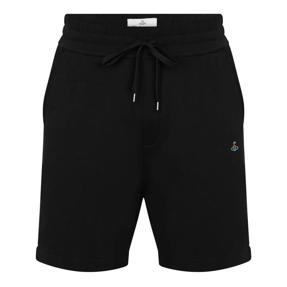 Vivienne Westwood Men's Logo Cotton Embroidered Orb Shorts