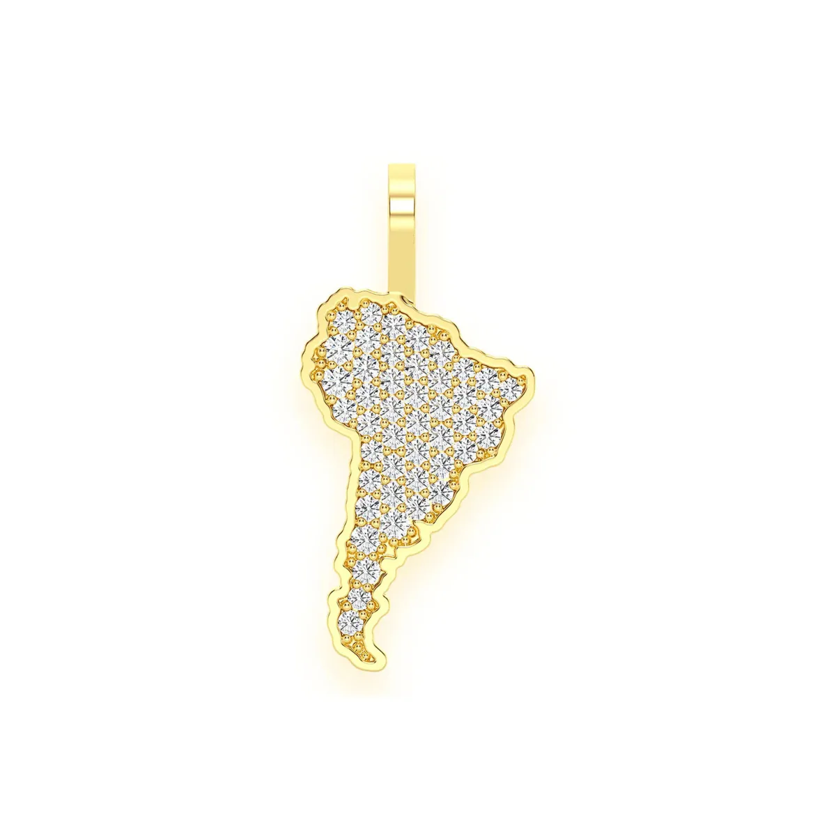 For Him South America Diamond Pendant in Rose Gold / Lab Grown Diamond – Pendant