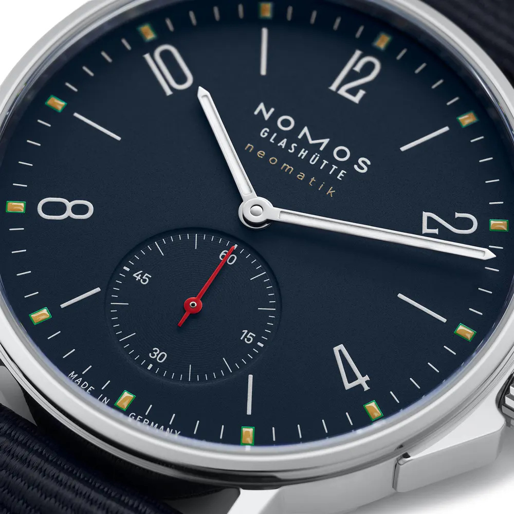 NOMOS Glashutte Ahoi Neomatik Atlantic 36mm Unisex Watch in Blue, additional product view 3