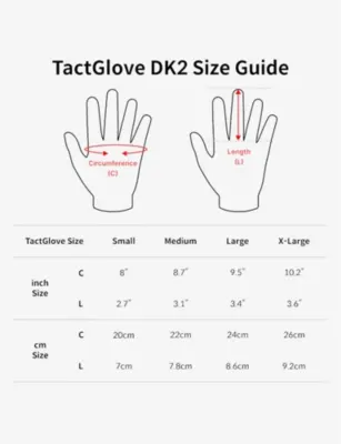 BHAPTICS TactGlove DK2 haptic woven gloves detail 3
