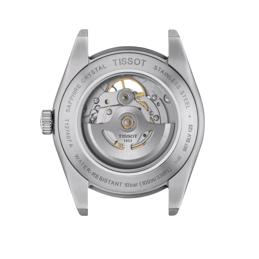 Tissot Gentleman Open Heart 40mm Mens Watch in Blue, additional product view 2